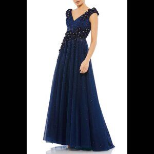 Mac Duggal Evening Gown Midnight Blue size 14